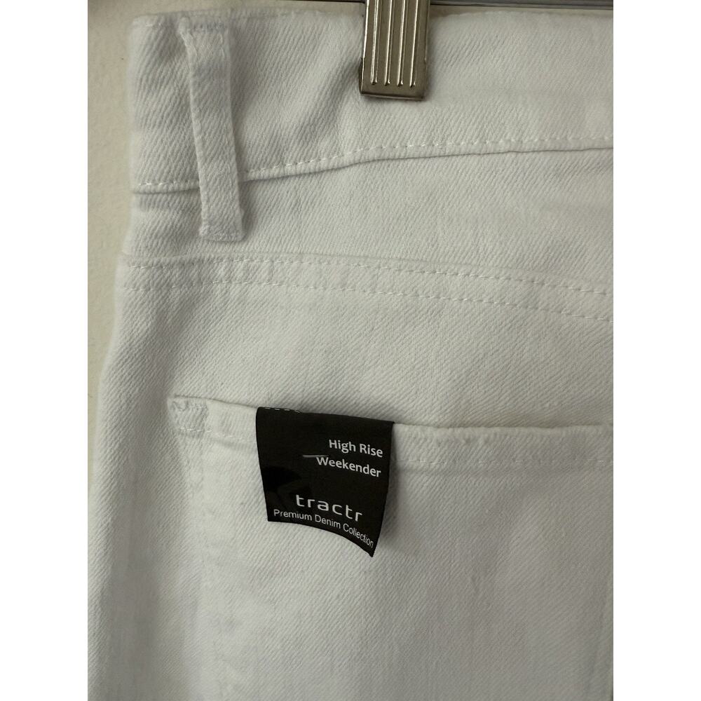 Tractr High Rise Weekender Pants Size 2/26 High Rise Cloud White Womens New - Picture 7 of 13